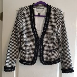 White House Black Market Houndstooth Jacket